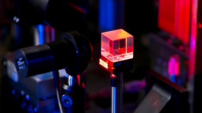 neon cube in Kim lab