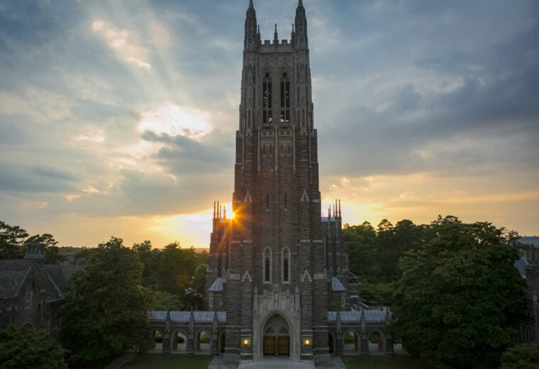 Duke Chapel at sunrise