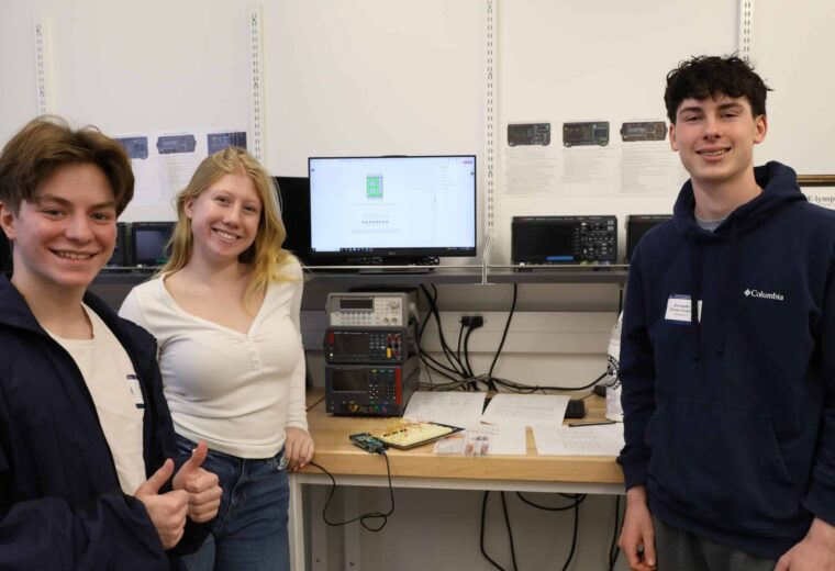 Riverside High School students doing an ECE lab
